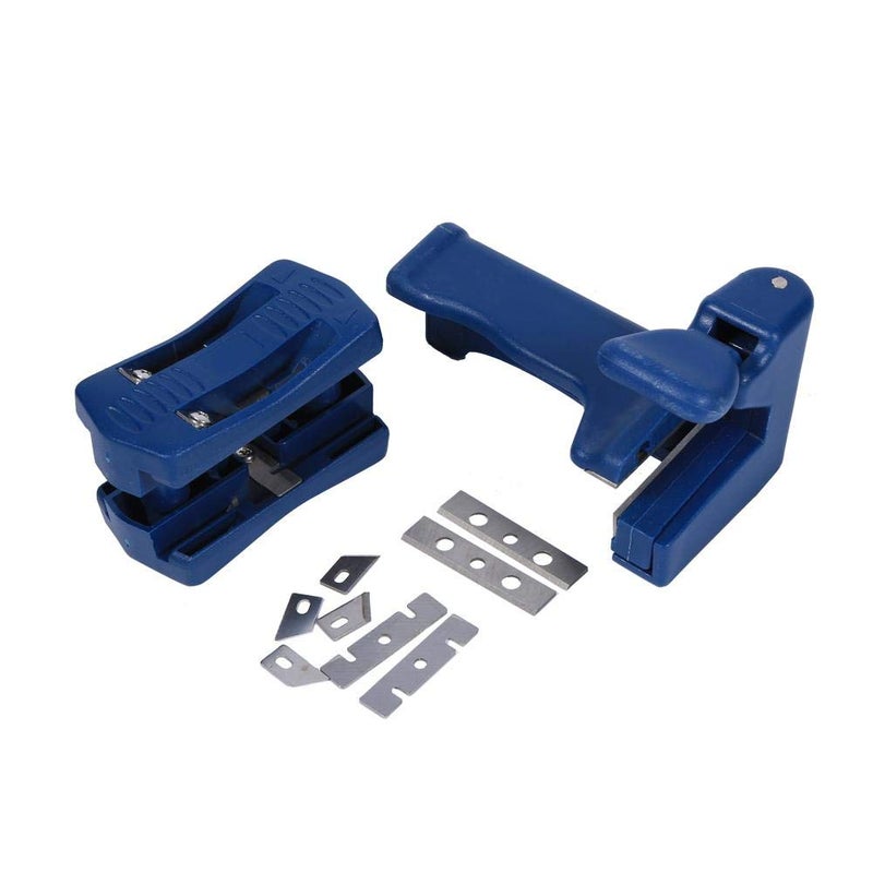 Hztyyier Woodworking Trimmer Double Cutter Set, Wood Cutting Tool with Replaceable Blades for Furniture and DIY Projects - Image 1